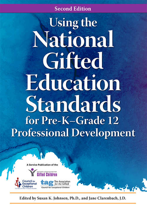 Book cover of Using the National Gifted Education Standards for Pre-KGrade 12 Professional Development