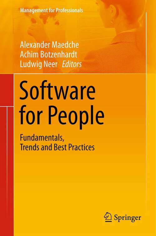 Book cover of Software for People: Fundamentals, Trends and Best Practices
