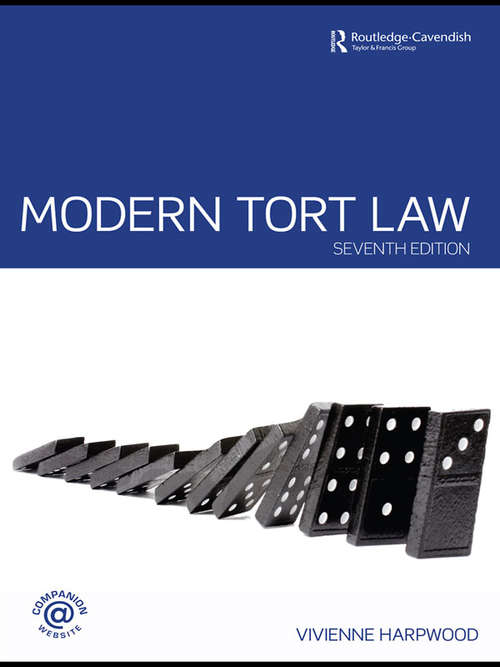 Book cover of Modern Tort Law