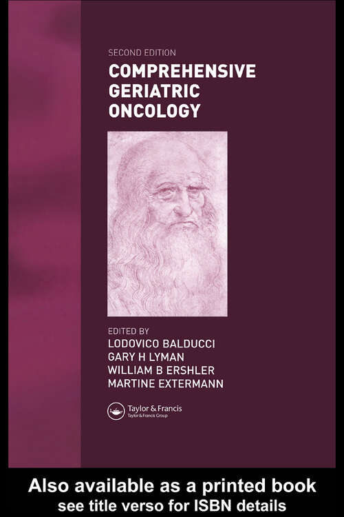 Book cover of Comprehensive Geriatric Oncology (Routledge Revivals)