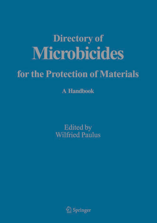 Book cover of Directory of Microbicides for the Protection of Materials