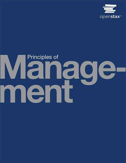 Book cover of Principles of Management