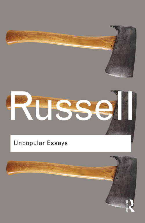 Book cover of Unpopular Essays