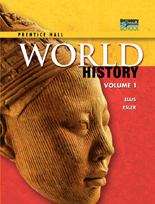 Book cover of Prentice Hall World History, Volume 1