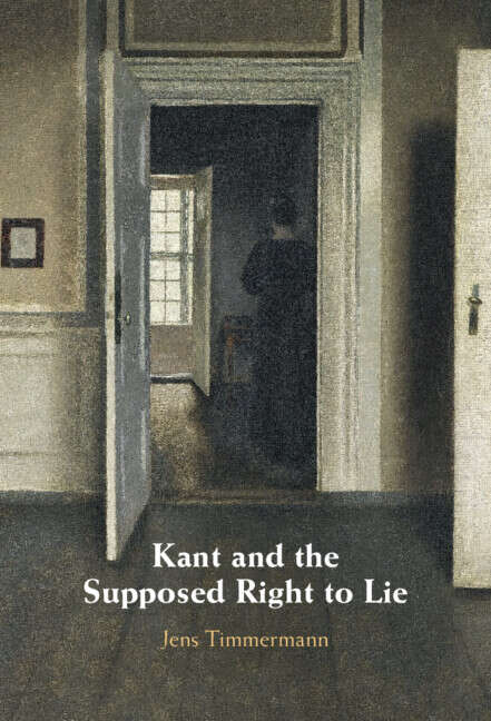 Book cover of Kant and the Supposed Right to Lie