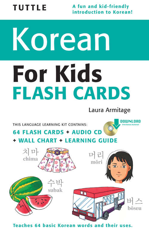 Book cover of Korean for Kids Flash Cards