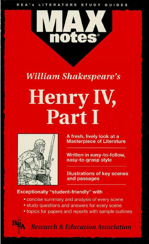 Book cover of Henry IV, Part I (MAXNotes Literature Guides)