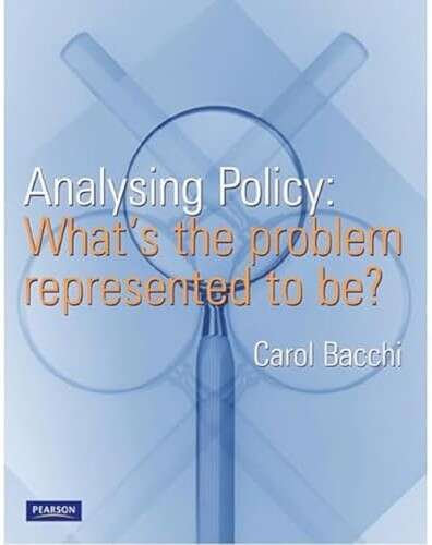 Book cover of Analysing Policy: What's the problem represented to be?