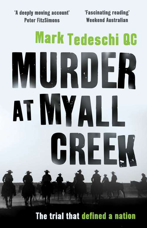 Book cover of Murder at Myall Creek