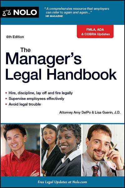 Book cover of Manager's Legal Handbook, The
