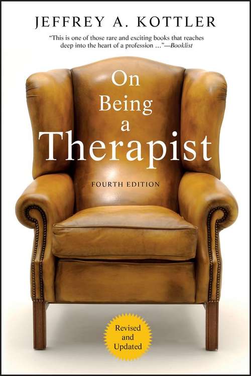 Book cover of On Being a Therapist (4th edition)