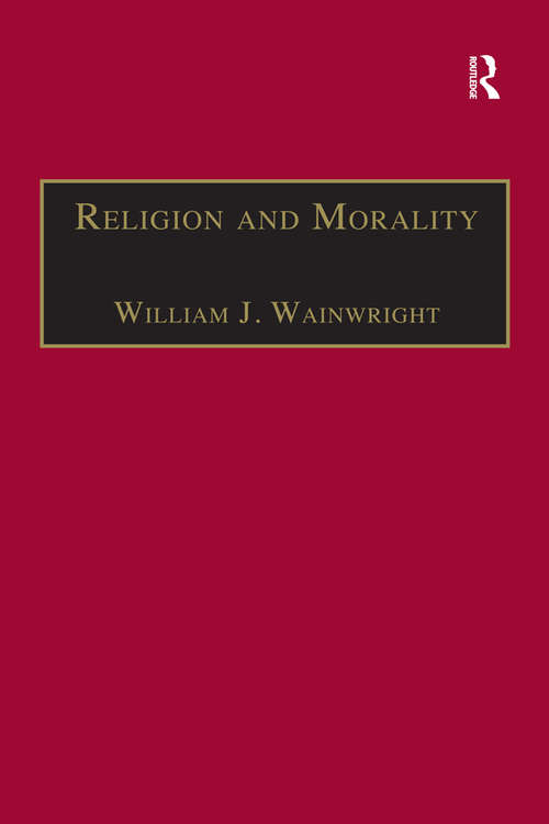 Book cover of Religion and Morality