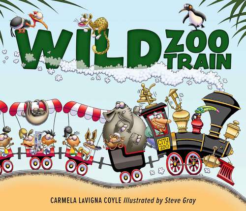Book cover of Wild Zoo Train