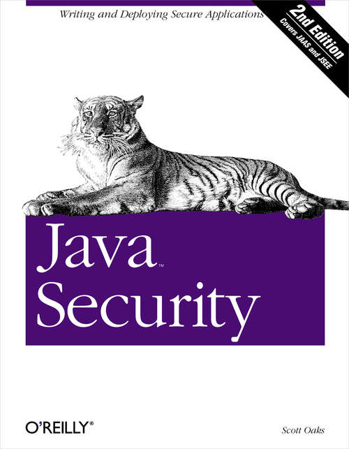 Book cover of Java Security