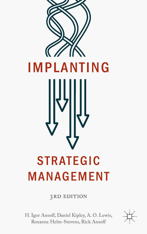 Book cover of Implanting Strategic Management (3rd ed. 2019)