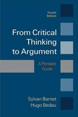 Book cover of From Critical Thinking To Argument: A Portable Guide