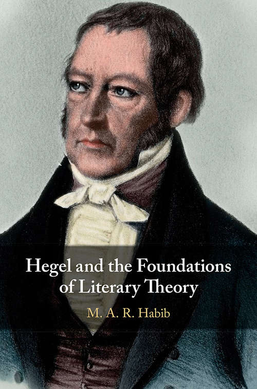 Book cover of Hegel and the Foundations of Literary Theory