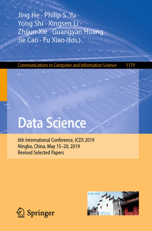 Data Science: 6th International Conference, ICDS 2019, Ningbo, China, May 15–20, 2019, Revised Selected Papers (Communications in Computer and Information Science #1179)