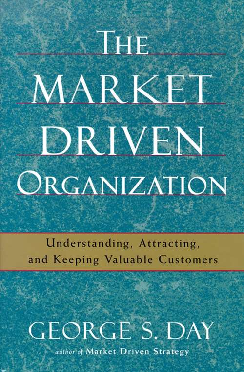 Book cover of The Market Driven Organization