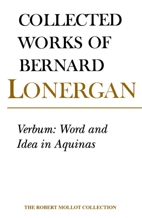 Verbum: Word and Idea in Aquinas, Volume 2