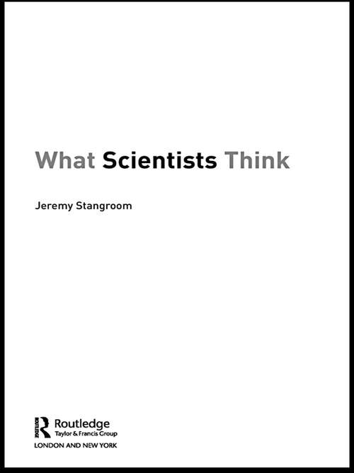 Book cover of What Scientists Think