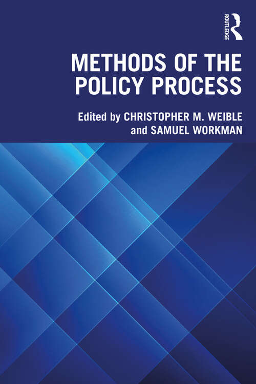 Book cover of Methods of the Policy Process