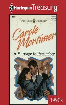 Book cover of A Marriage To Remember