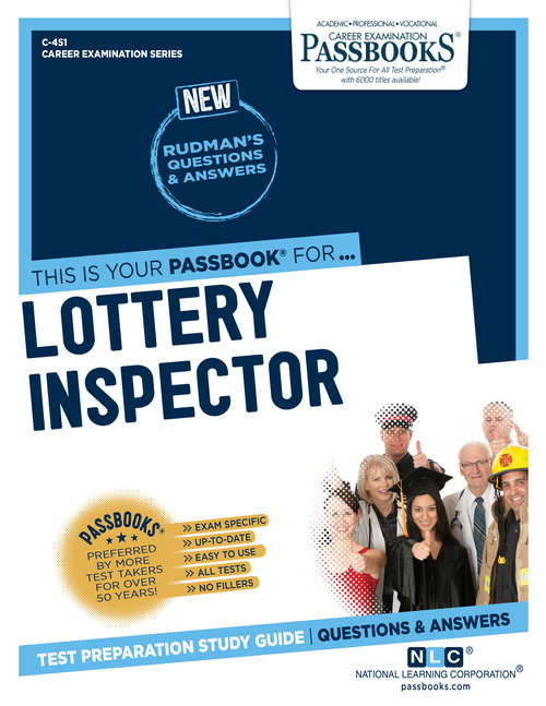 Book cover of Lottery Inspector: Passbooks Study Guide (Career Examination Series)
