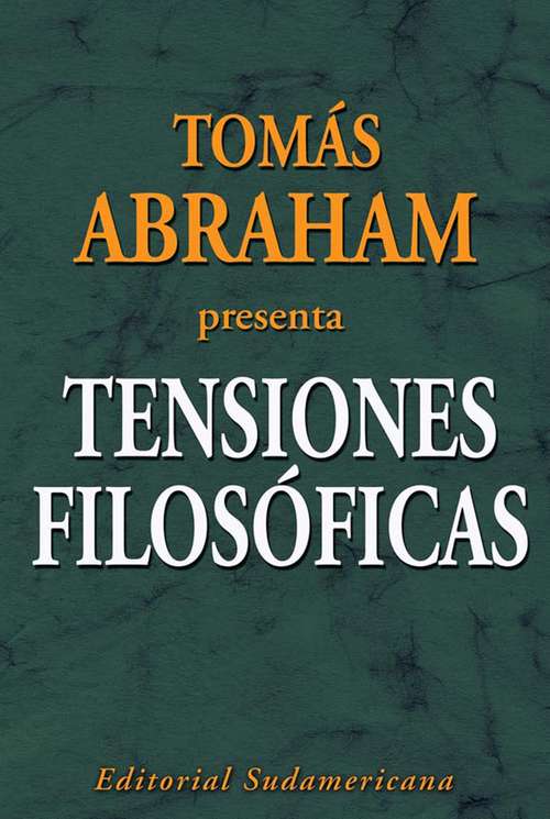 Book cover of Tensiones filosóficas