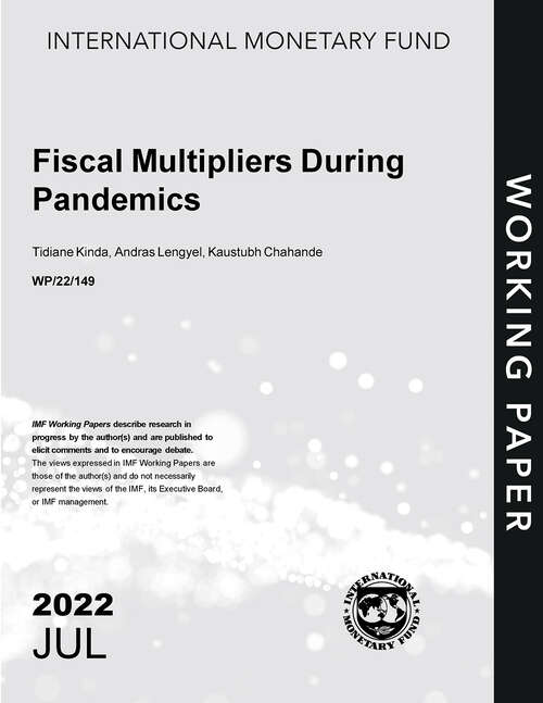 Book cover of Fiscal Multipliers During Pandemics