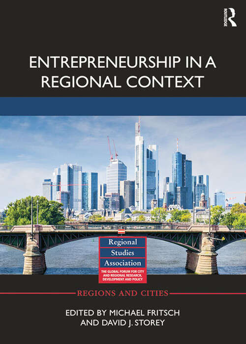 Book cover of Entrepreneurship in a Regional Context (ISSN)