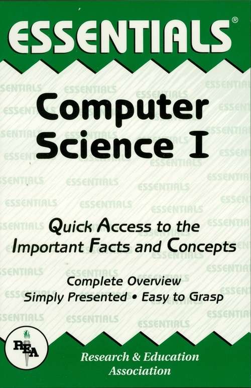 Book cover of Computer Science I Essentials
