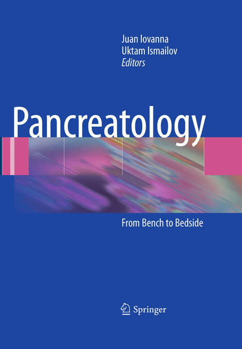 Book cover of Pancreatology
