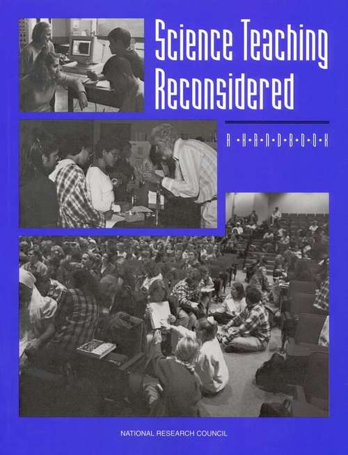 Book cover of Science Teaching Reconsidered: A Handbook