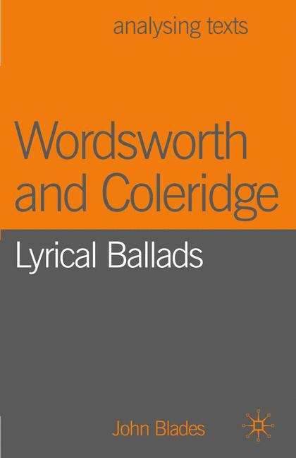 Book cover of Wordsworth and Coleridge: Lyrical Ballads