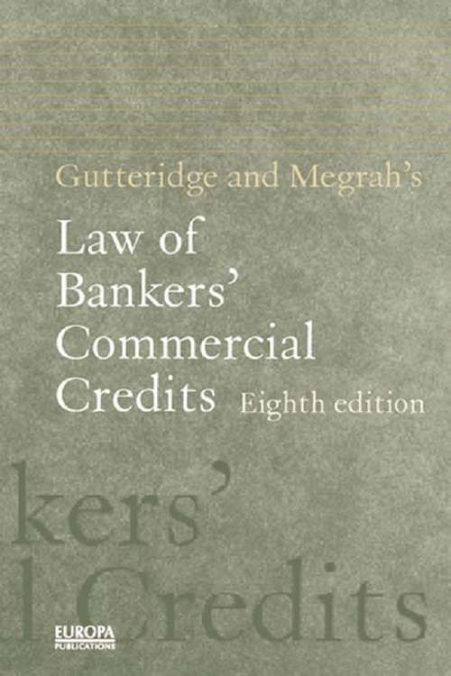 Gutteridge and Megrah's Law of Bankers' Commercial Credits