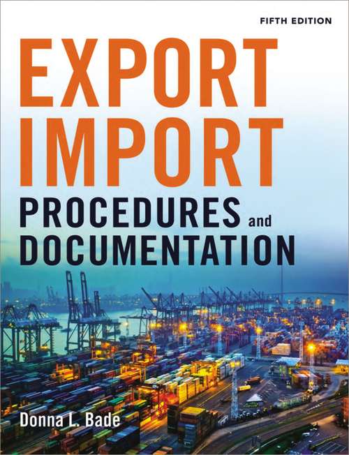Book cover of Export/Import Procedures and Documentation