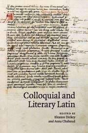 Book cover of Colloquial and Literary Latin
