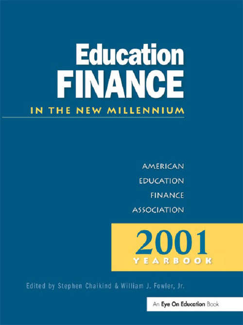 Book cover of Education Finance in the New Millenium