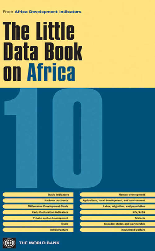 Book cover of The Little Data Book on Africa 2010