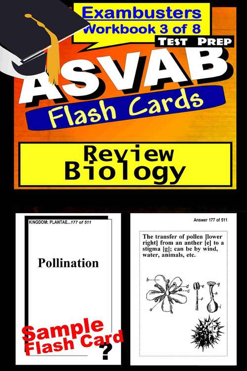 Book cover of ASVAB Test Prep Flash Cards: Biology (Exambusters ASVAB Workbook: 3 of 8)