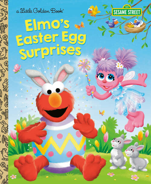Book cover of Elmo's Easter Egg Surprises (Little Golden Book)