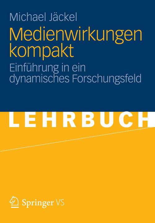 Book cover of Medienwirkungen kompakt