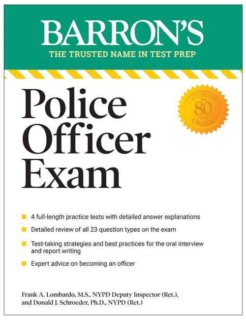 Book cover of Police Officer Exam, Eleventh Edition (Eleventh Edition) (Barron's Test Prep)
