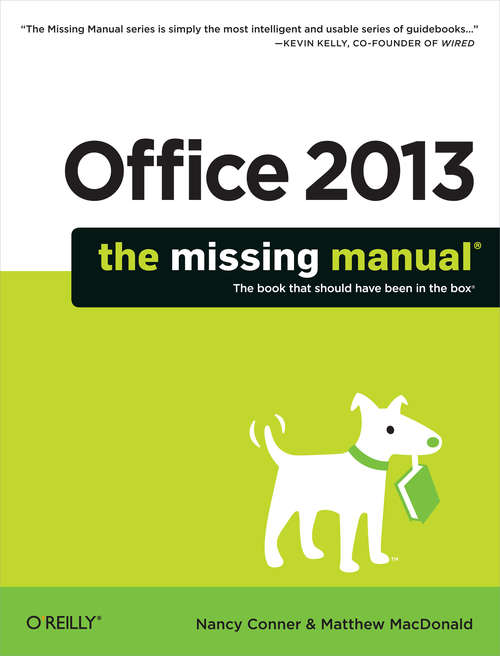 Book cover of Office 2010: The Missing Manual
