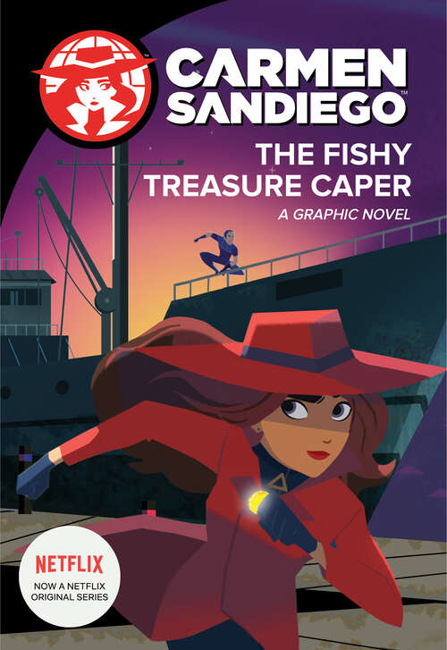 Book cover of The Fishy Treasure Caper (Carmen Sandiego Graphic Novels)