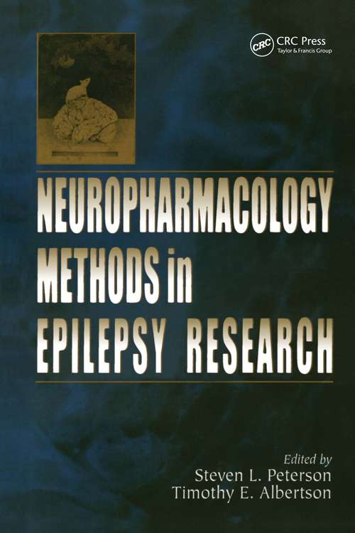 Book cover of Neuropharmacology Methods in Epilepsy Research