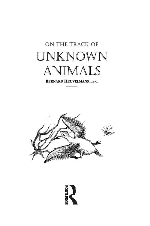 Book cover of On The Track Of Unknown Animals