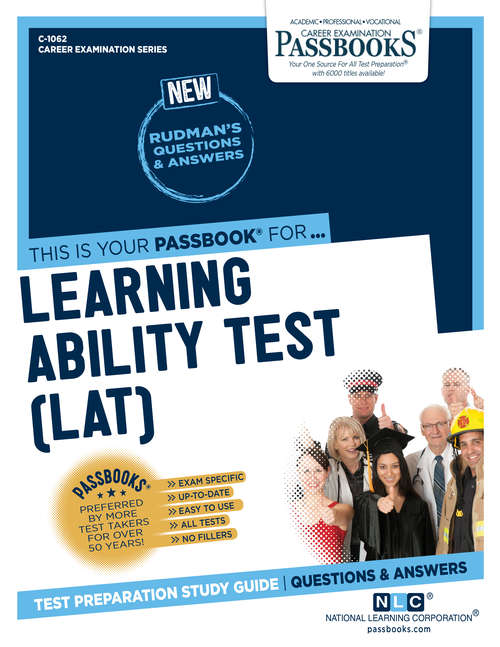 Book cover of Learning Ability Test (LAT): Passbooks Study Guide (Career Examination Series: C-1062)
