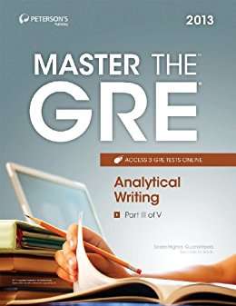 Book cover of Master the GRE 2013: Analytical Writing: Part III of V